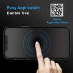 iPhone 12 Pro Max tempered glass allows bubble free