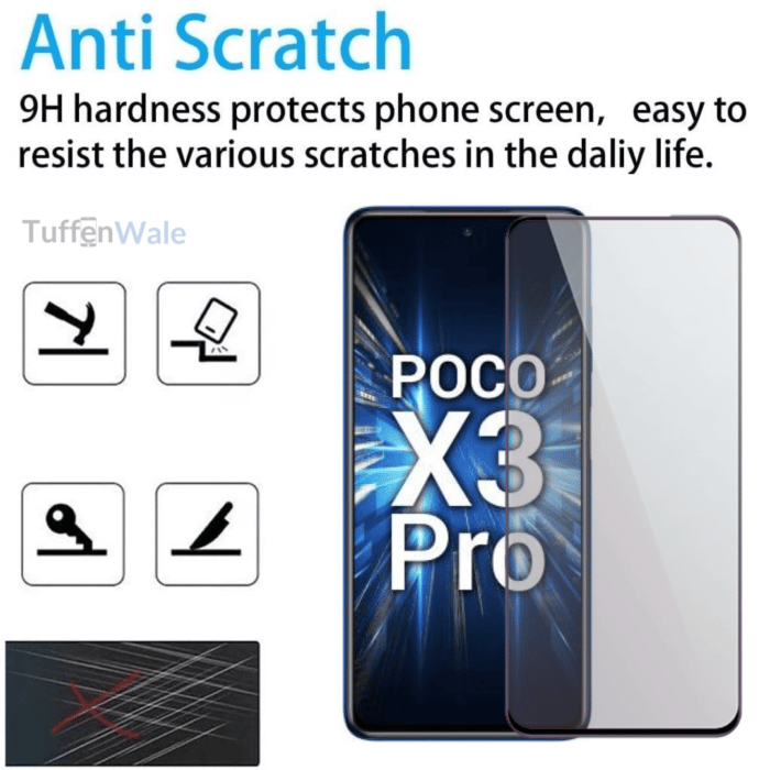 POCO X3 Pro tempered glass for gaming