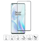 Oneplus 8 Tempered Glass Screen Protector With Full-Screen Coverage, Anti-Fingerprint & Scratch Resistant, And Easy Installation Kit. - Image 2
