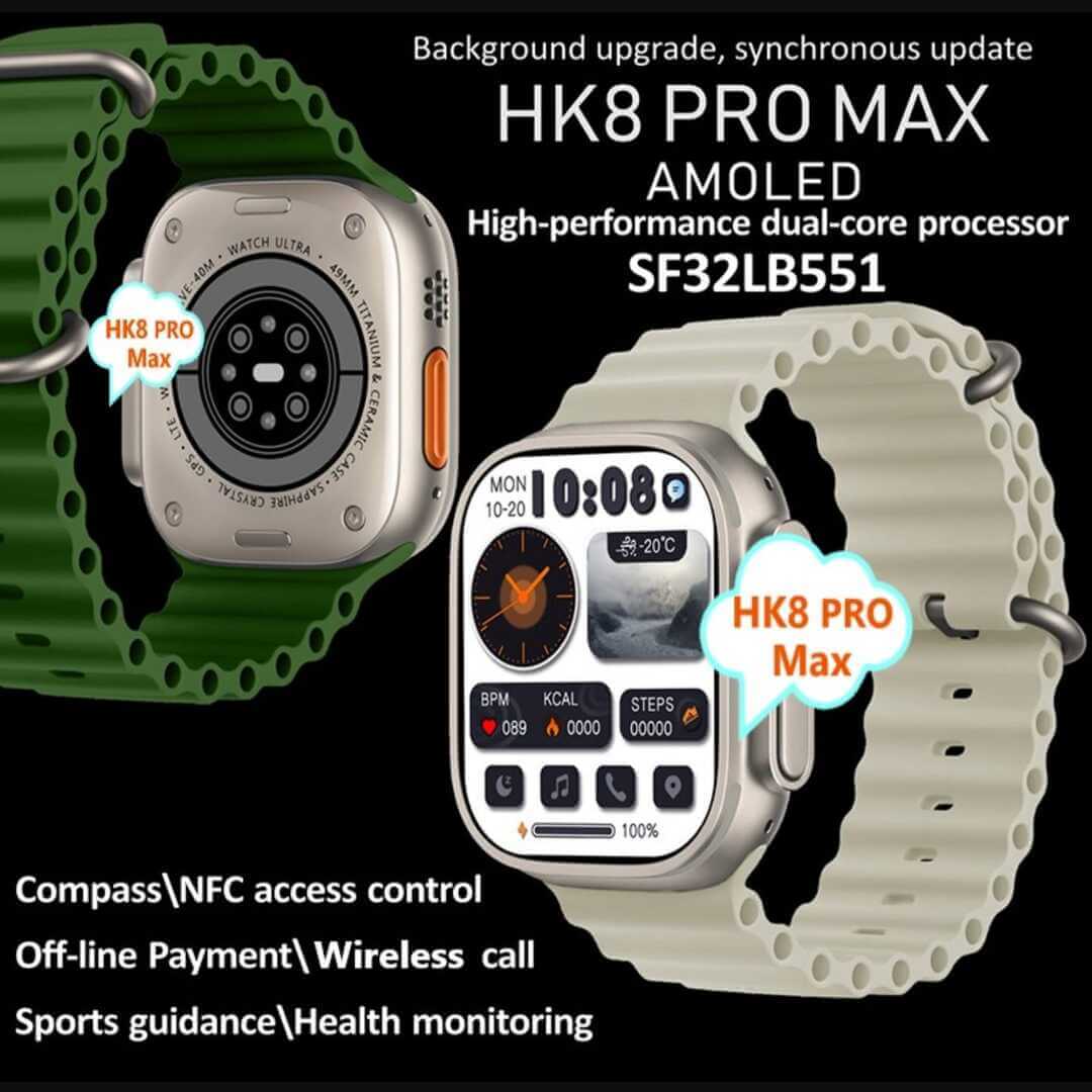 HK8 Pro Max 3.0 Super Amoled Display Ultra Smart Watch For Android & IOS -  SHYAM KRUPA ENTERPRISE